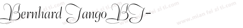 Bernhard Tango BT字体转换